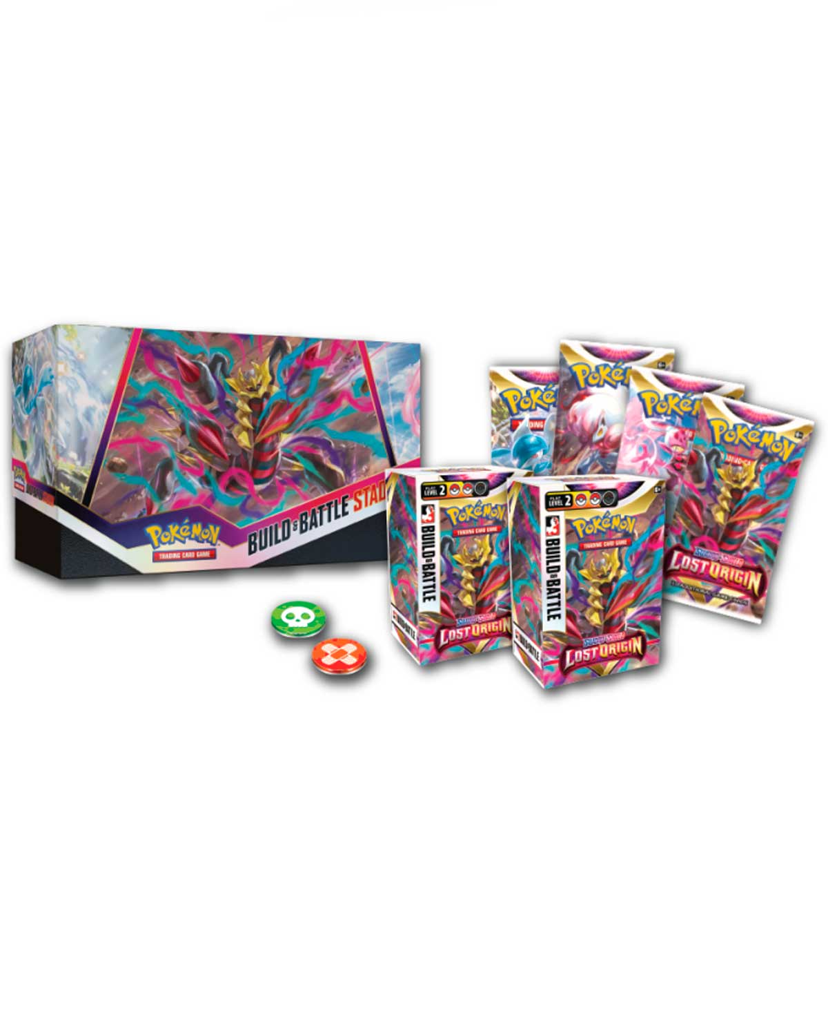 POKEMON TRADING CARD GAME SWORD AND SHIELD 11 LOST ORIGIN BUILD AND BATTLE STADIUM - Image 2