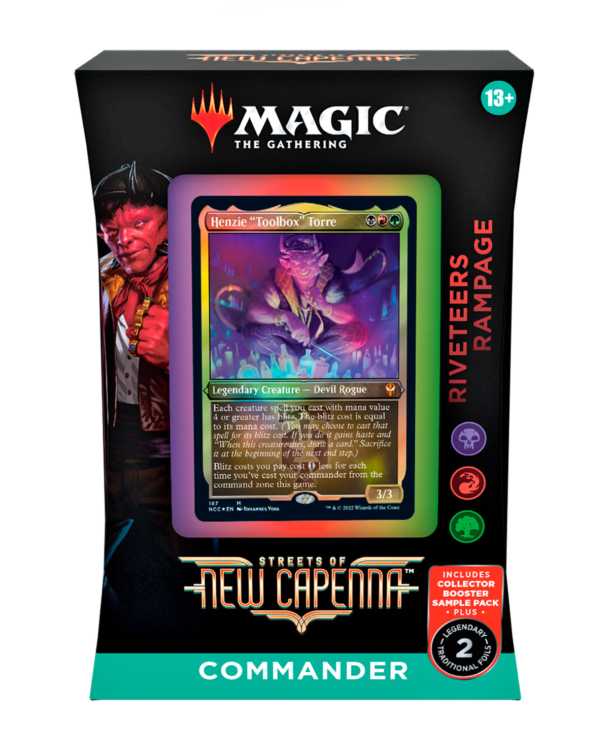 MAGIC THE GATHERING STREETS OF NEW CAPENNA COMMANDER DECK RIVETEER RAMPAGE INGLES