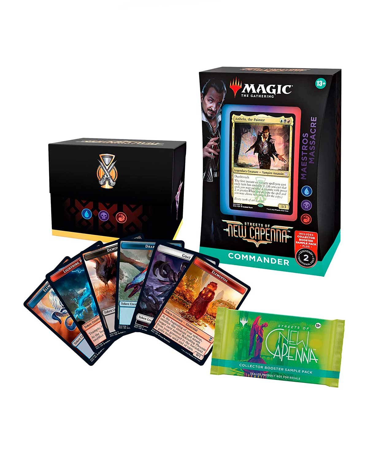 MAGIC THE GATHERING STREETS OF NEW CAPENNA COMMANDER DECK MESTROS MASSACRE INGLES - Image 2