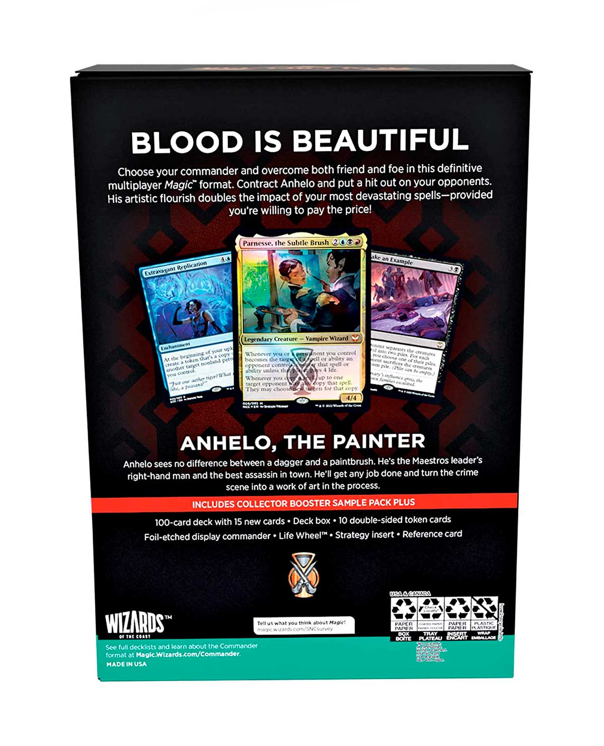 MAGIC THE GATHERING STREETS OF NEW CAPENNA COMMANDER DECK MESTROS MASSACRE INGLES - Image 3