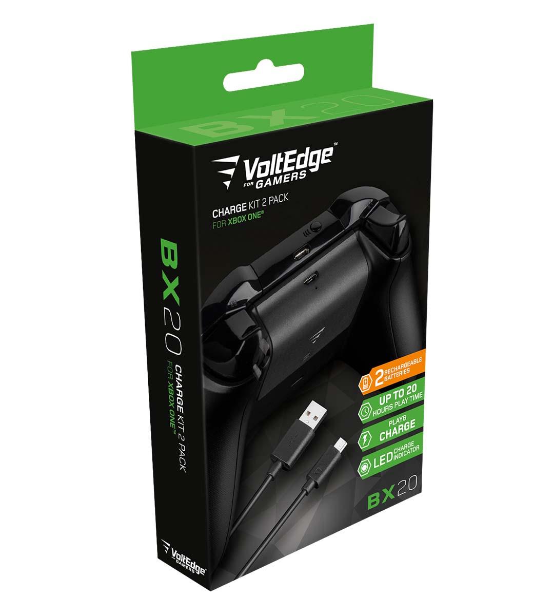 KIT DE CARGA DOBLE XBOX ONE VOLTEDGE BX20 - Image 3