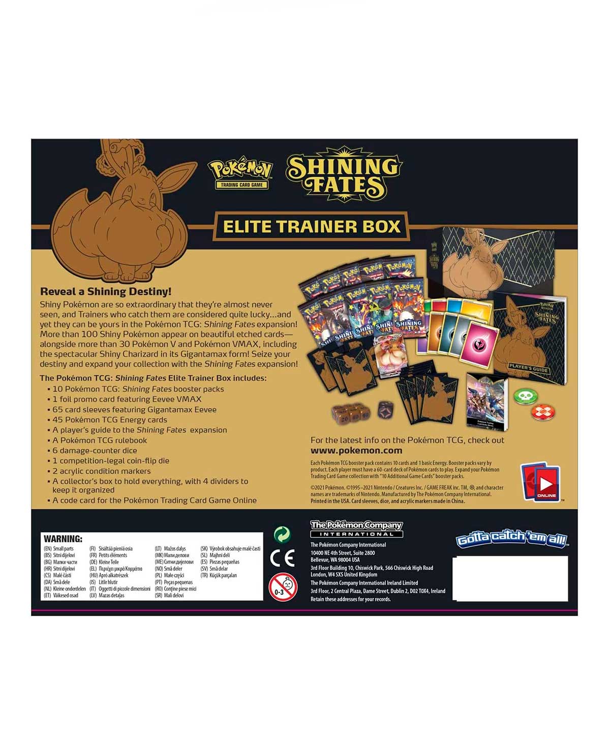 CAJA POKEMON TRADING CARD GAME SHINING FATES ELITE TRAINER - Image 3