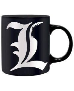 SET DE TAZA CUADERNO Y LLAVERO ABYSTYLE DEATH NOTE L