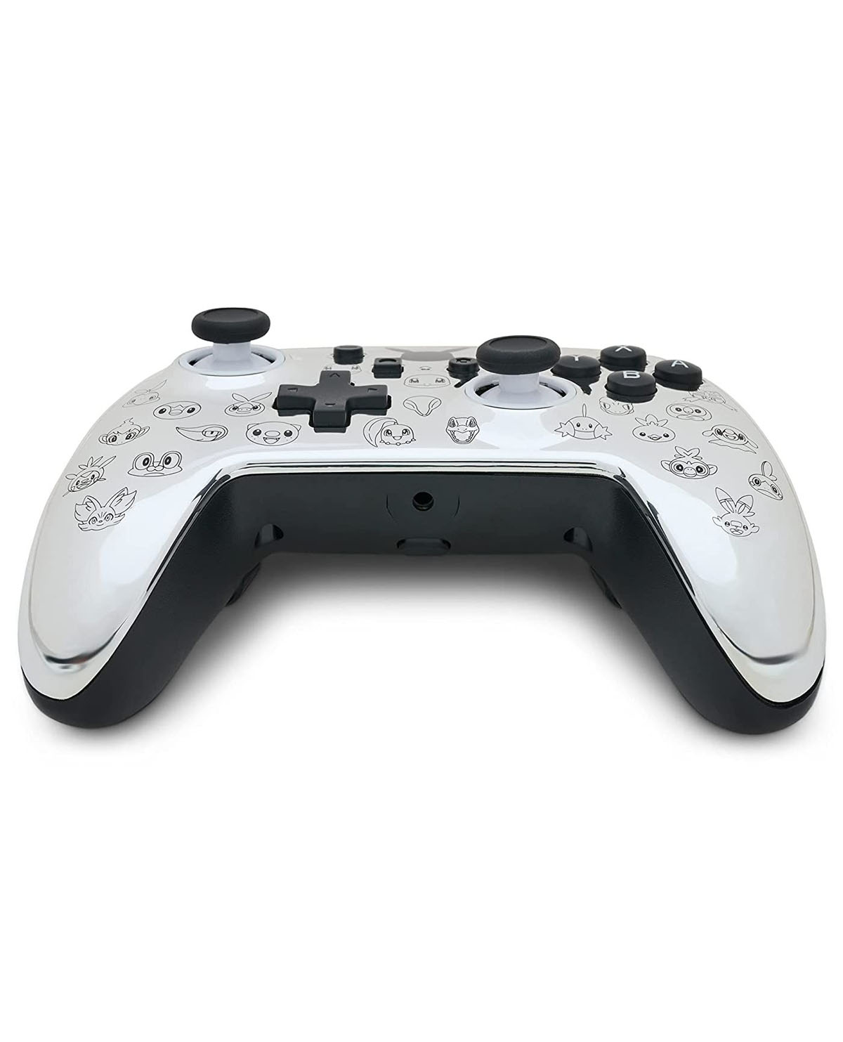 CONTROL NINTENDO SWITCH ALAMBRICO POWER A PIKACHU BLACK AND SILVER - Image 3