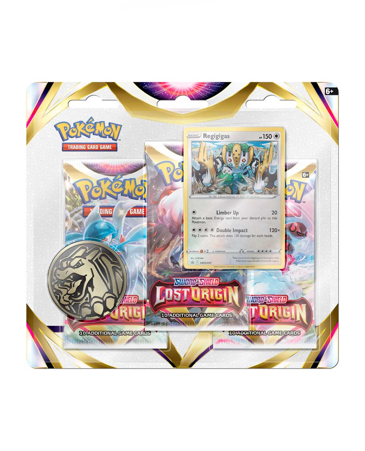 POKEMON TRADING CARD GAME SWORD AND SHIELD 11 LOST ORIGIN THREE BOOSTER BLISTER - Image 3
