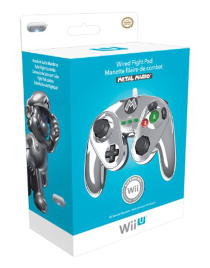 WIIU WIRED FIGHTPAD METAL MARIO - Image 4