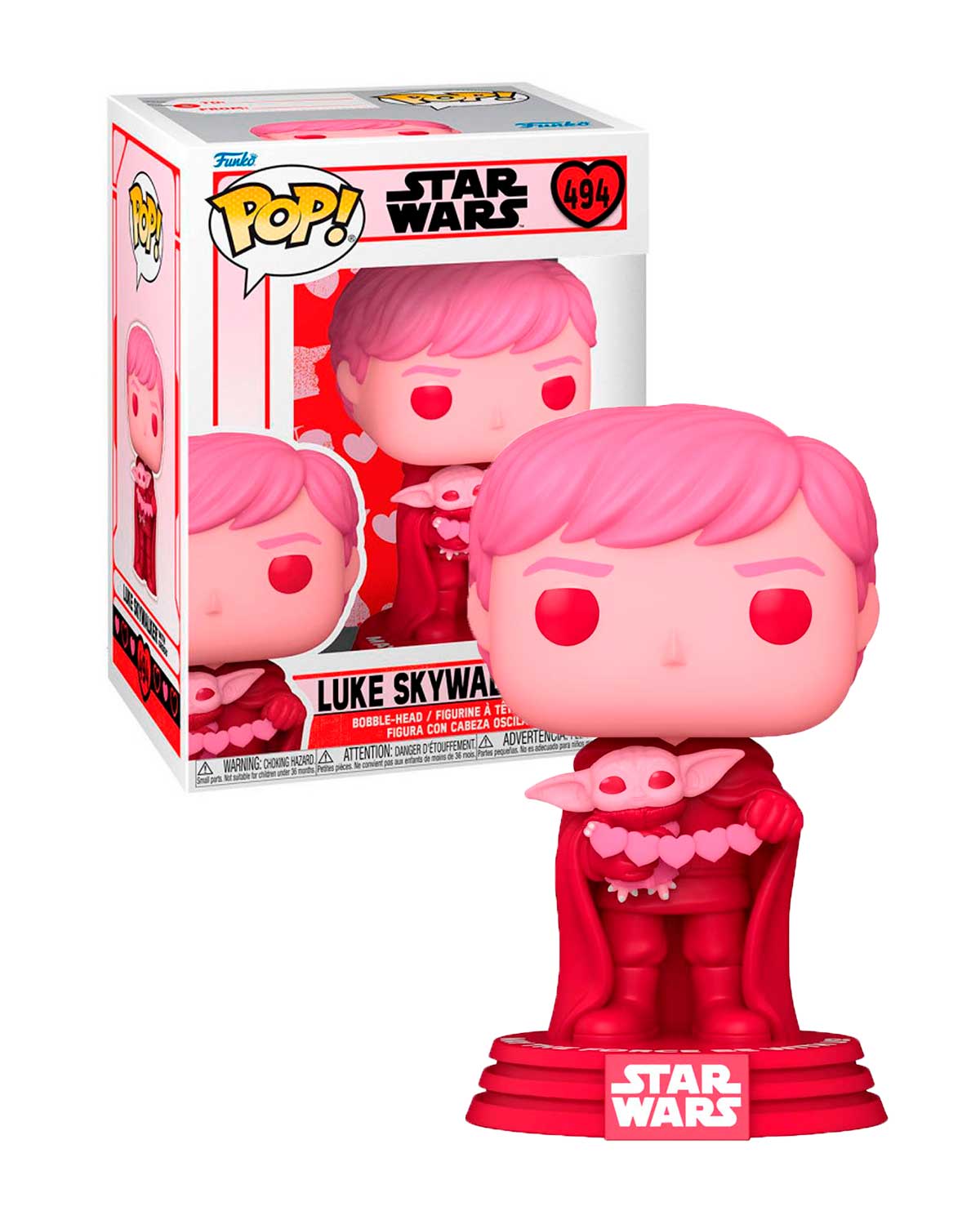 FIGURA POP STAR WARS VALENTINES LUKE AND GROGU - Image 2