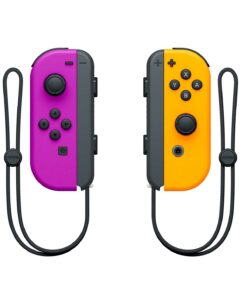 CONTROLES JOY CON L R MORADO Y NARANJA NEON