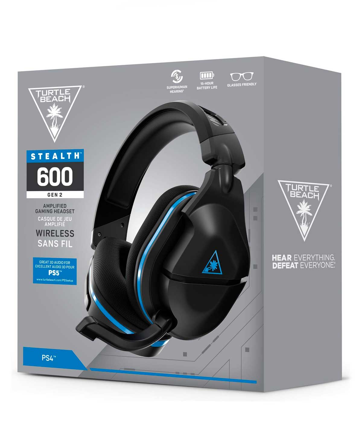 HEADSET TURTLE BEACH STEALTH INALAMBRICO 600 GEN 2 USB PLAYSTATION NEGRO - Image 4