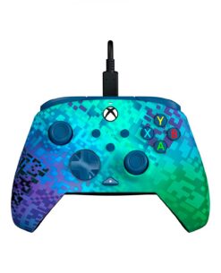 CONTROL ALAMBRICO XBOX SERIES X REMATCH GLTICH VERDE