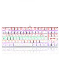 TECLADO REDRAGON KUMARA WHIITE RAINBOW RED SWITCH