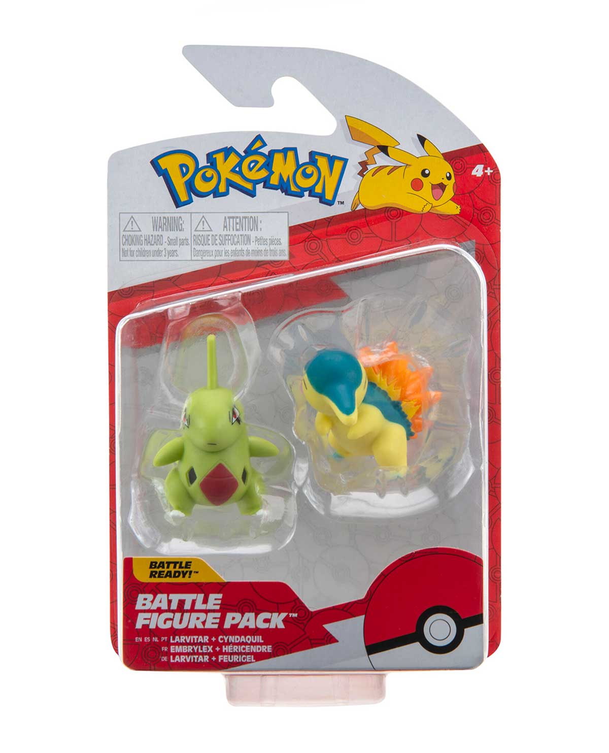 FIGURA POKEMON BATTLE FIGURE LARVITAR AND CYNDAQUIL - Image 2