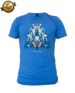 PLAYERA HORIZON ZERO DAWN ATRONADOR AZUL MEDIANA