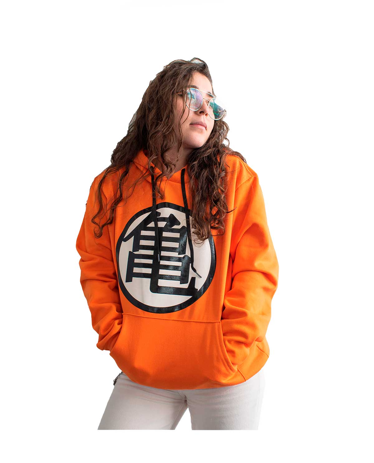 SUDADERA NARANJA LOGO DRAGON BALL Z CHICA - Image 4