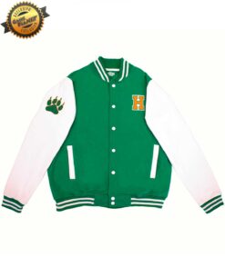 CHAMARRA COLEGIAL STRANGER THINGS GREEN HAWKINS GRANDE