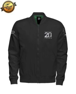 BOMBER JACKET NEGRA HALO 3 20 ANIVERSARIO CHICA