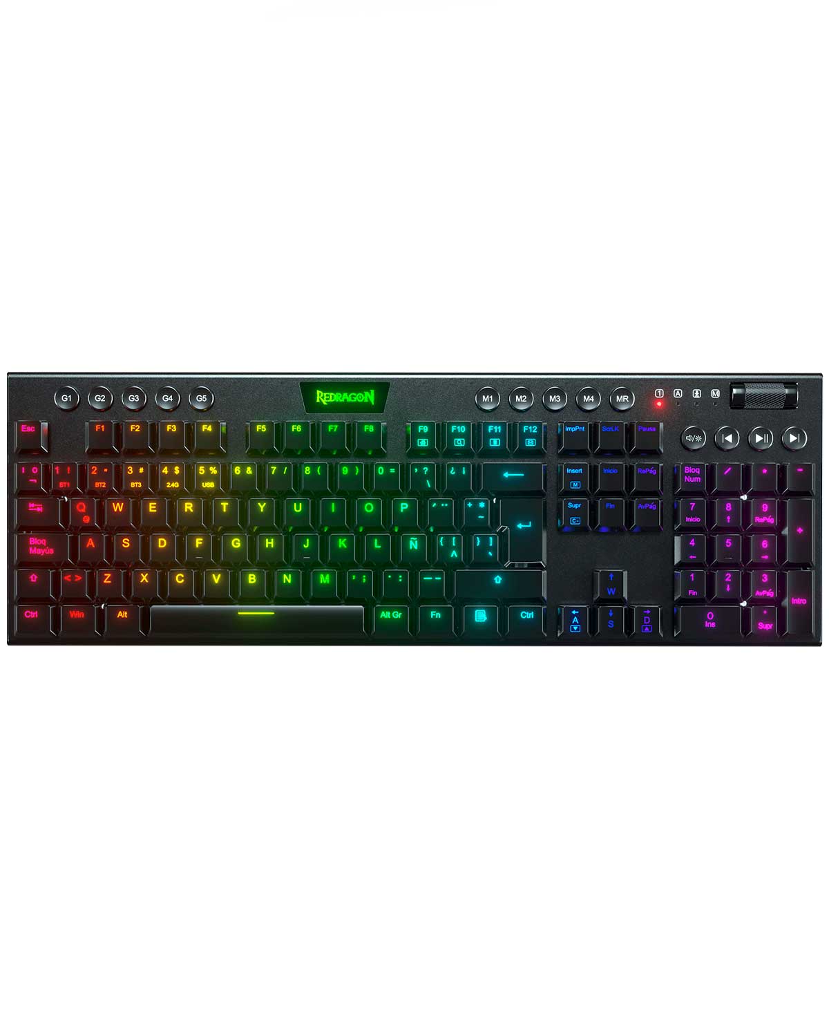 TECLADO REDRAGON K618 HORUS FULL SIZE SWITCH AZUL