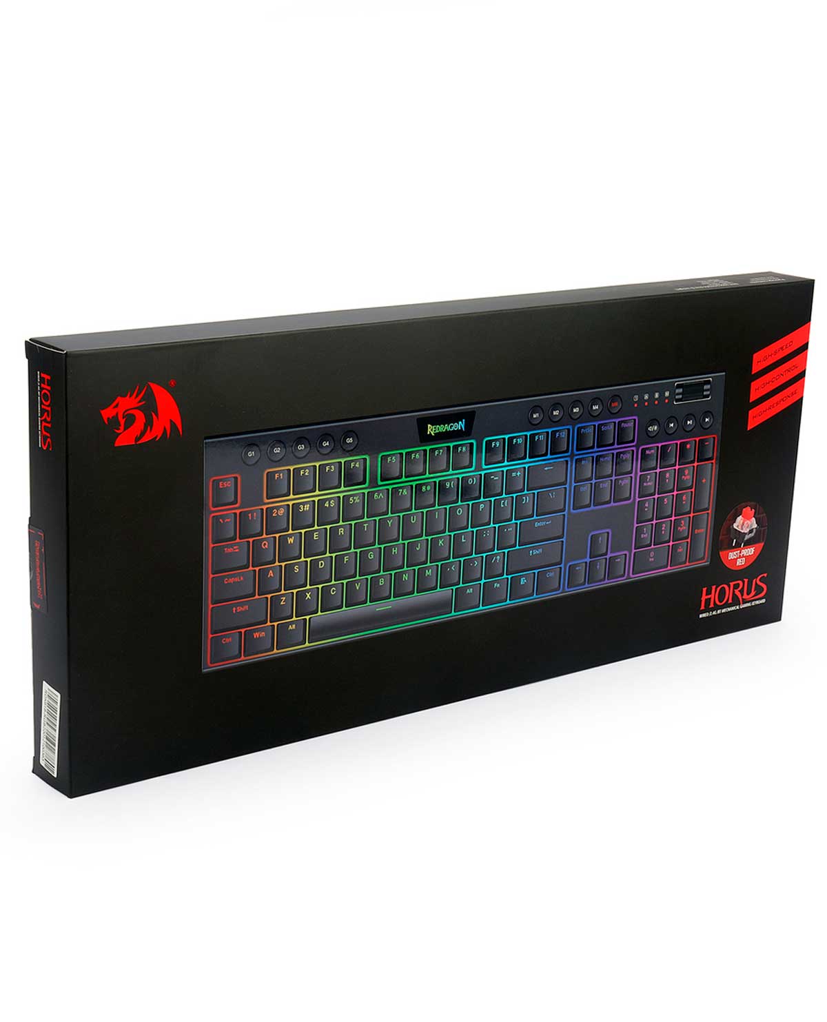 TECLADO REDRAGON K618 HORUS FULL SIZE SWITCH AZUL - Image 4