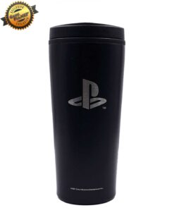TERMO METALICO PLAYSTATION NEGRO