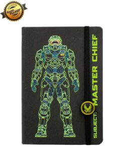 LIBRETA HALO INFINITE MASTER CHIEF NEGRA