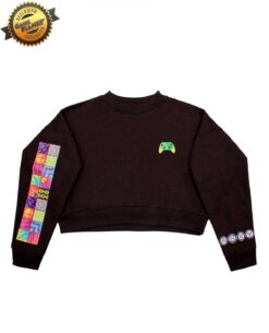 SUDADERA NEGRA PARA MUJER XBOX GEOMENTAL MEDIANA