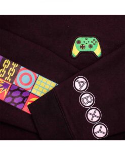 SUDADERA NEGRA PARA MUJER XBOX GEOMENTAL MEDIANA - Image 3