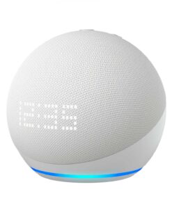 BOCINA INTELIGENTE AMAZON ECHO DOT 5 CON RELOJ BLANCO