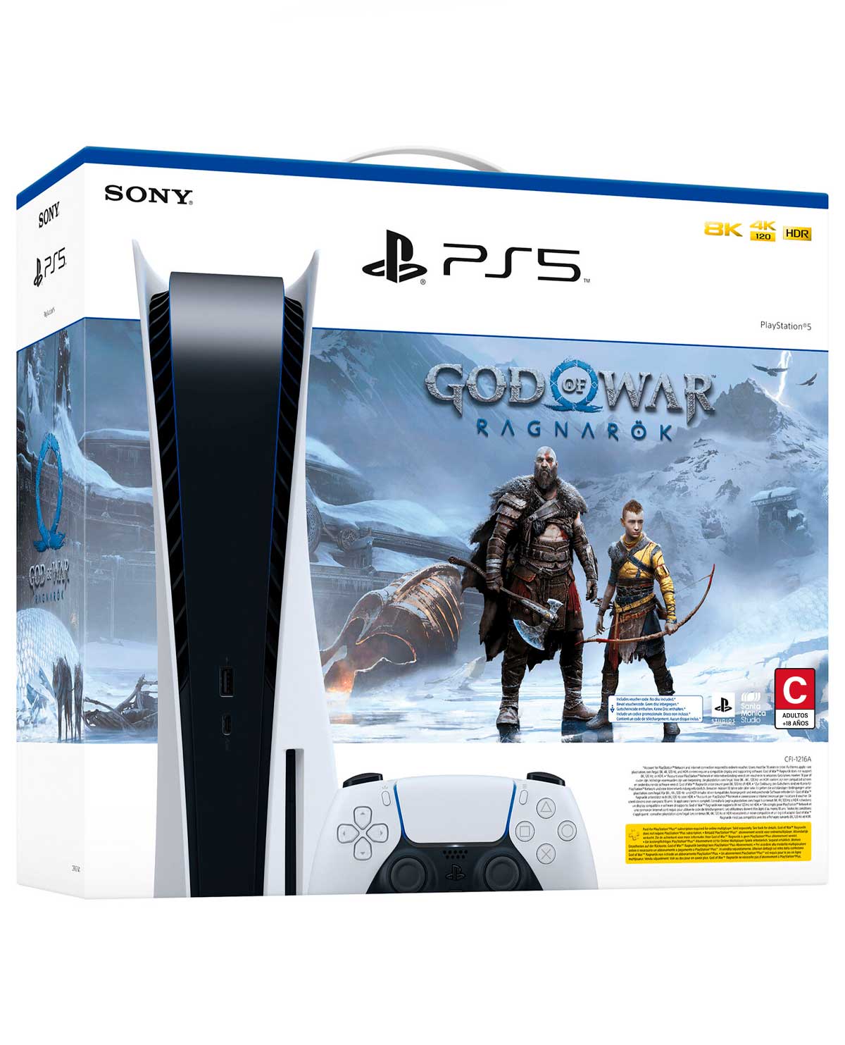 CONSOLA PLAYSTATION 5 BUNDLE GOD OF WAR RAGNAROK