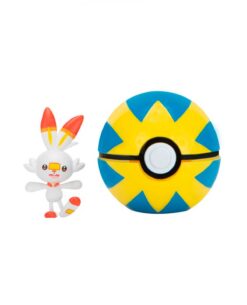 CLIP N GO POKEMON SCORBUNNY AND QUICK BALL