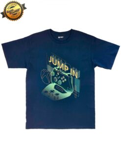 PLAYERA AZUL XBOX JUMP IN CORE CHICA