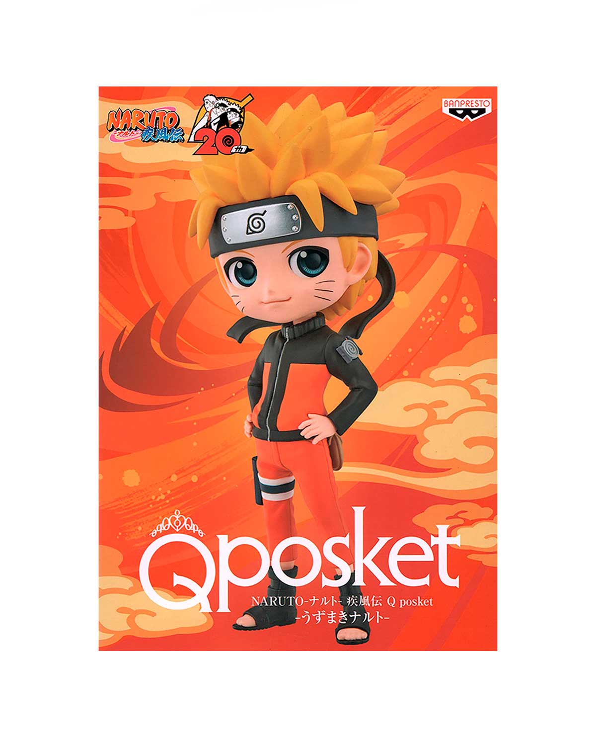 FIGURA DE ACCION BANPRESTO NARUTO SHIPPUDEN Q POSKET UZUMAKI NARUTO - Image 3