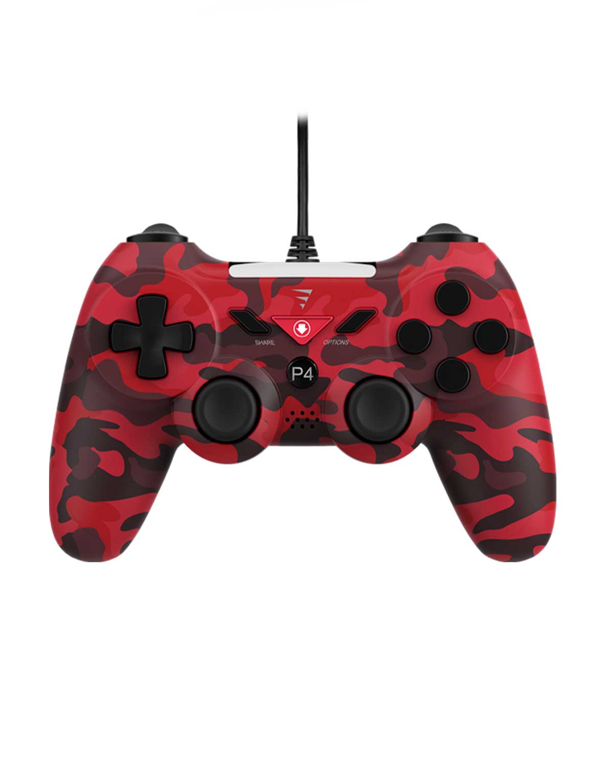 CONTROL ALAMBRICO PLAYSTATION 4 VOLTEDGE CX40 RED CAMO