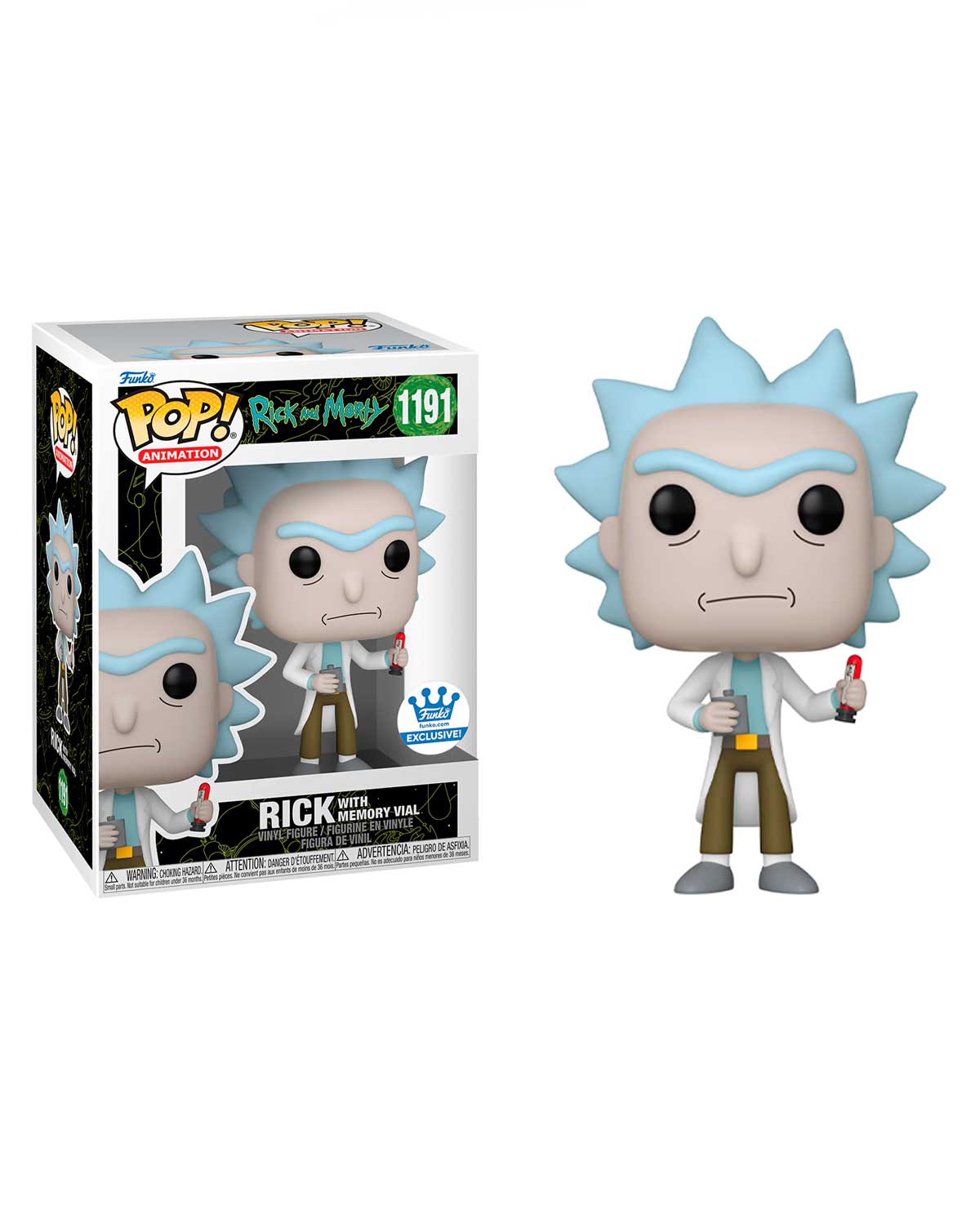FIGURA POP RICK AND MORTY RICK WITH MEMRY VIAL - Image 3