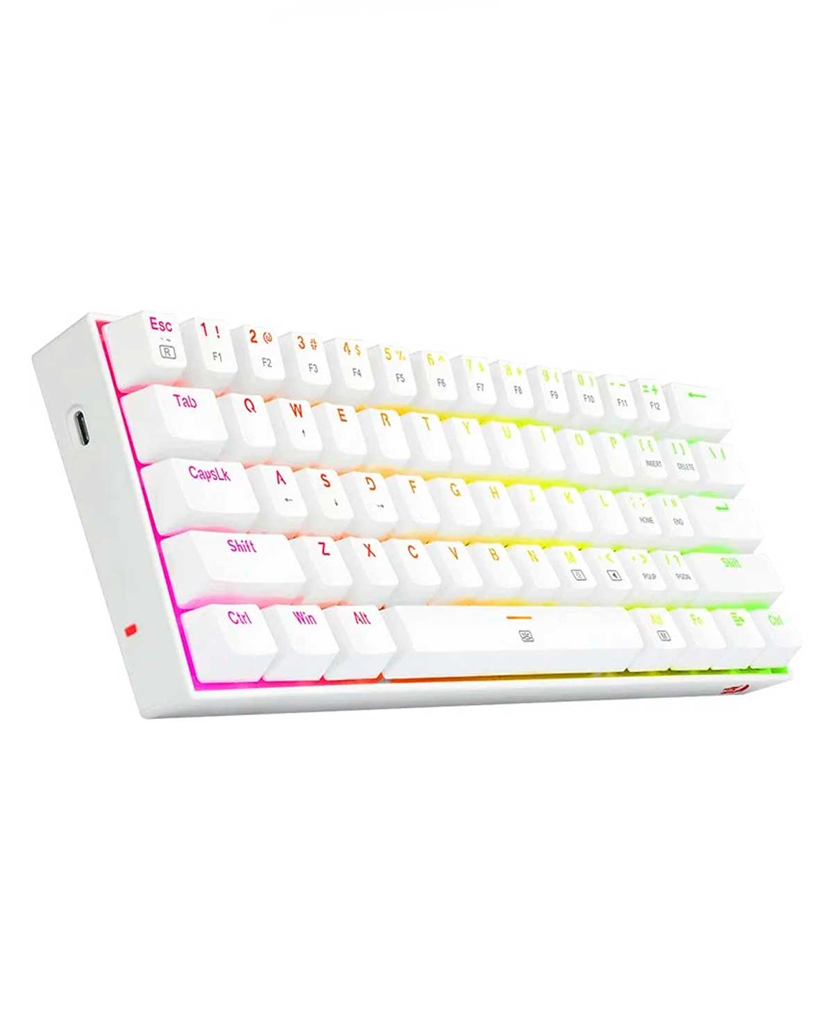 TECLADO REDRAGON K630W DRAGONBORN WHITE SWITCH RED - Image 2