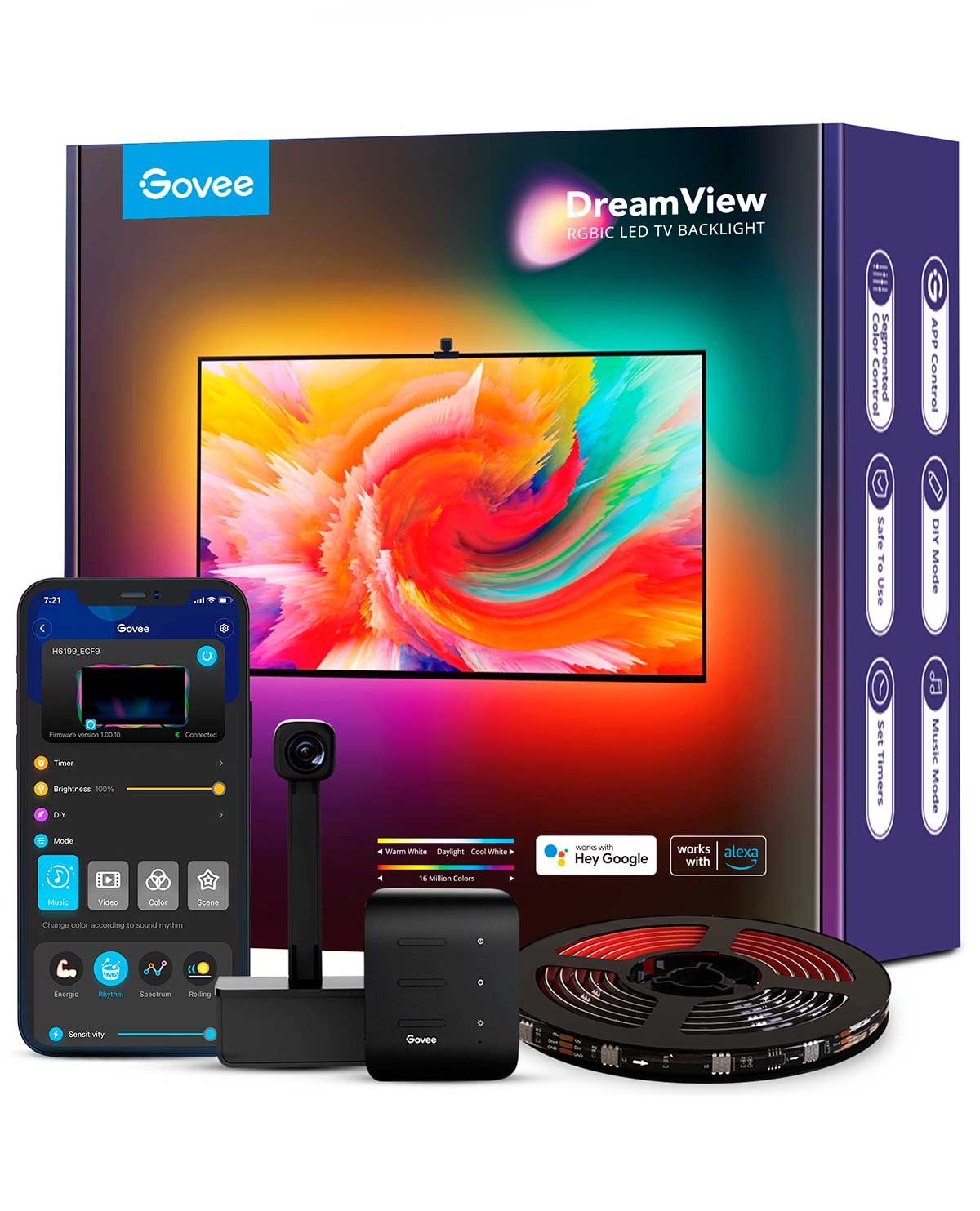 TIRA DE LUCES LED GOVEE DE 75 A 85 PULGADAS