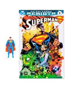 FIGURA DE ACCION MCFARLANE DC CON COMIC SUPERMAN REBIRTH