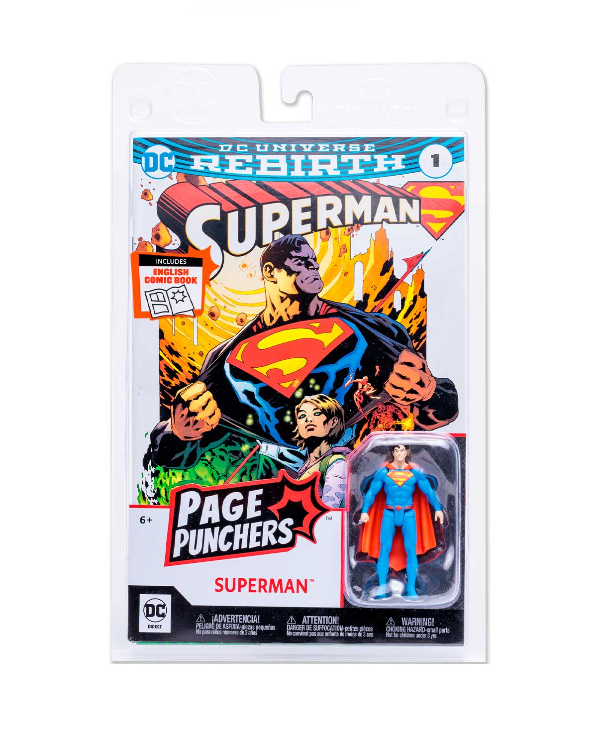 FIGURA DE ACCION MCFARLANE DC CON COMIC SUPERMAN REBIRTH - Image 4