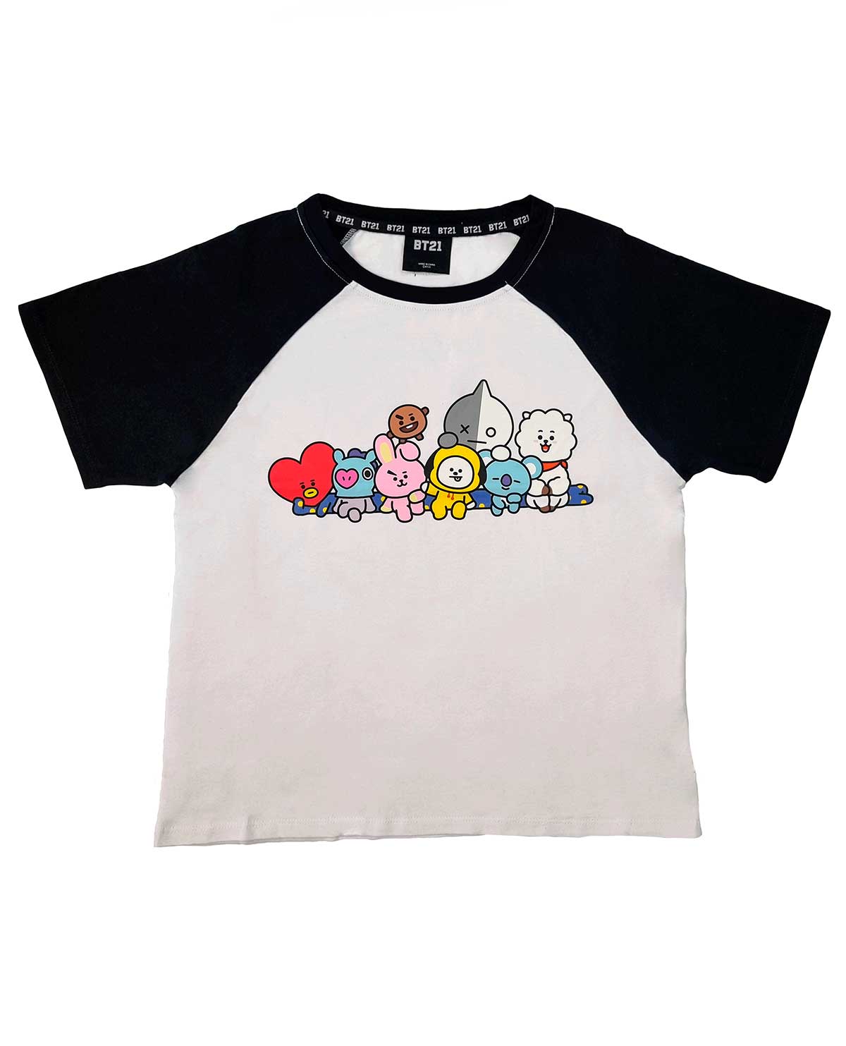 PLAYERA BLANCO CON NEGRO BTS DREAM TEAM UNITALLA