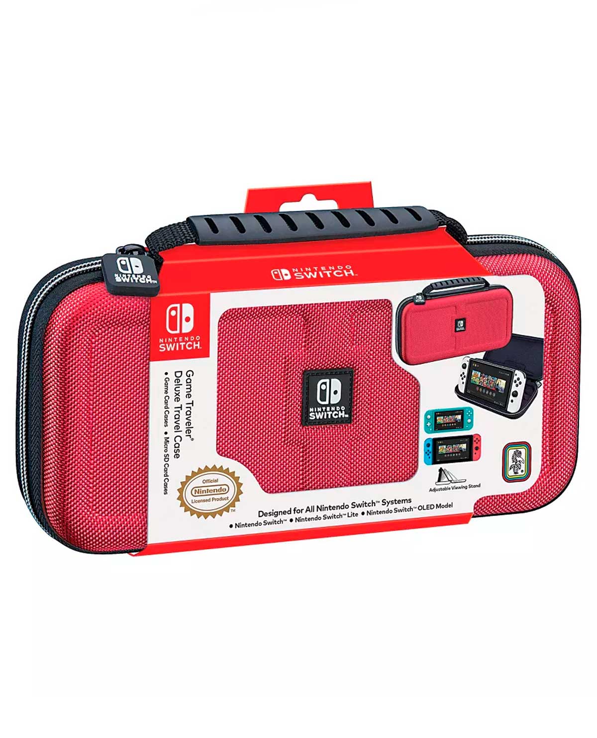 ESTUCHE NINTENDO SWITCH OLED DELUXE TRAVELER CASE RDS ROJO - Image 4