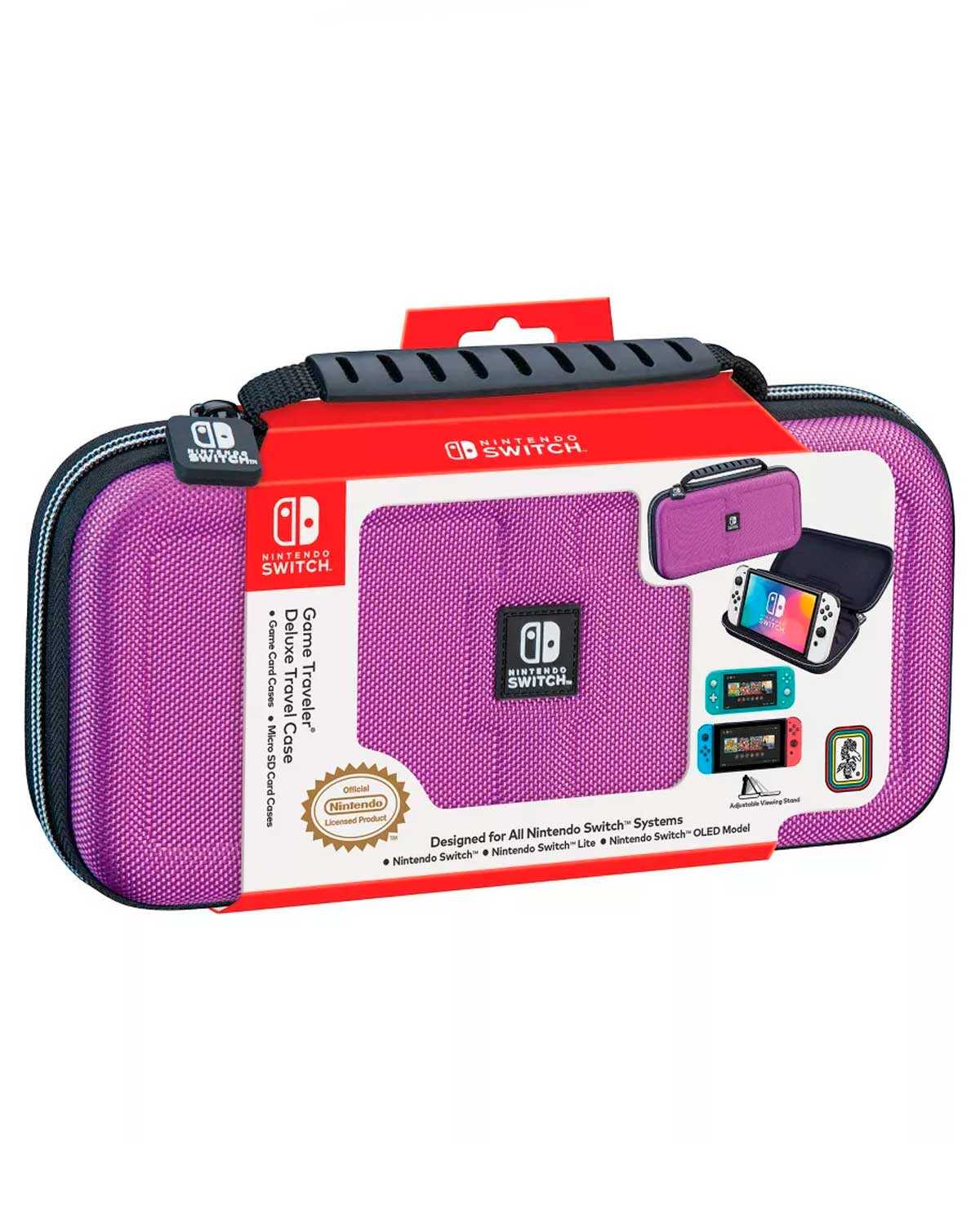 ESTUCHE NINTENDO SWITCH OLED DELUXE TRAVELER CASE RDS MORADO - Image 4