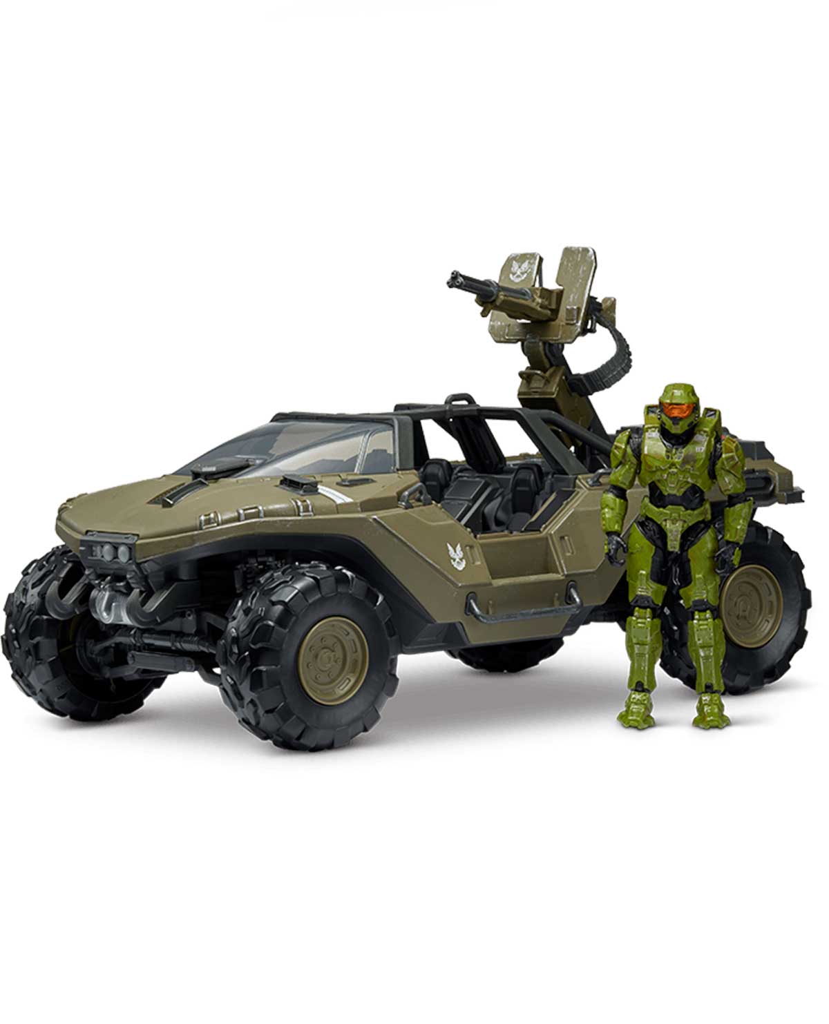 FIGURA HALO WARTHOG CON MASTER CHIEF