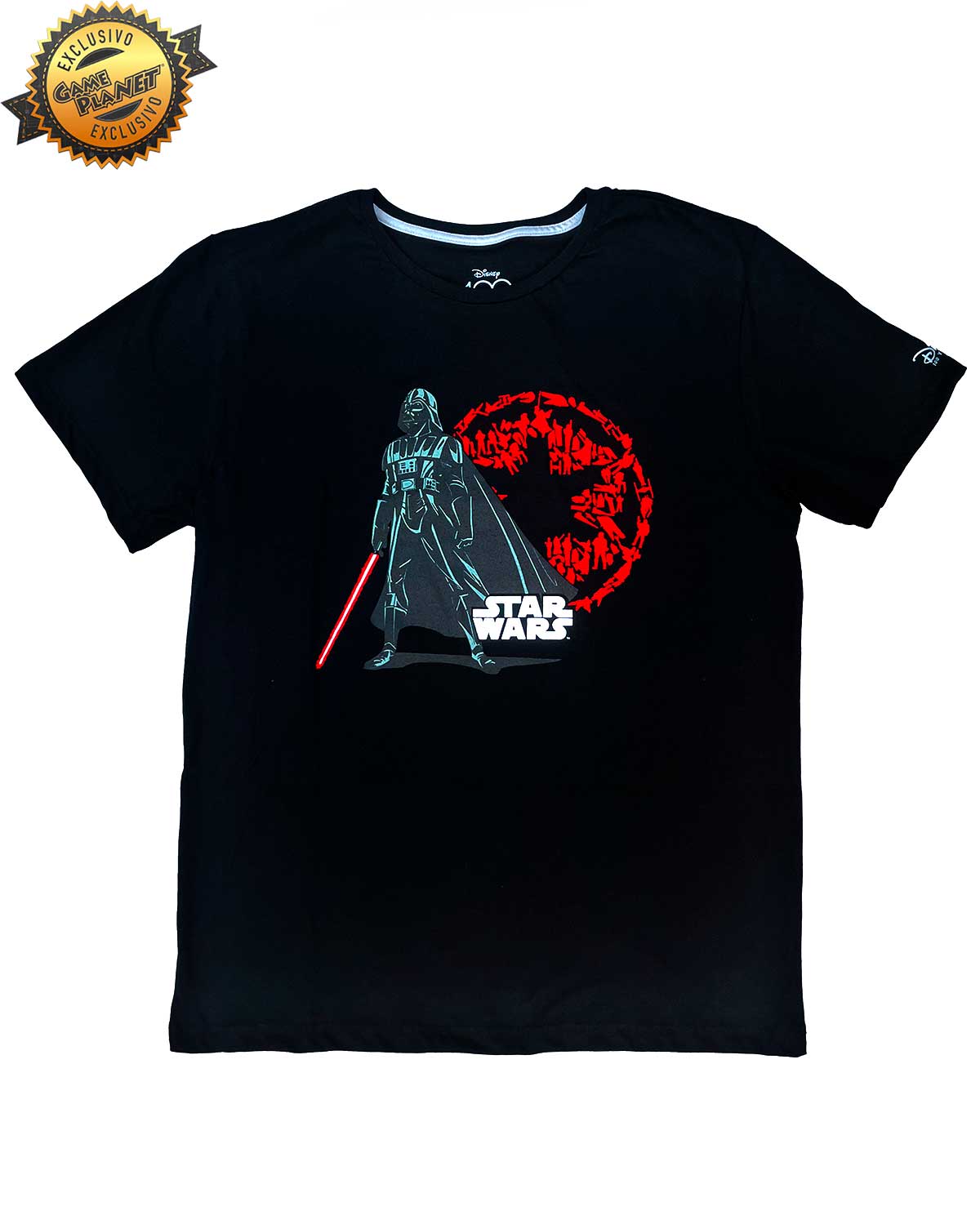 PLAYERA NEGRA DARTH VADER STAR WARS DISNEY 100 MEDIANA