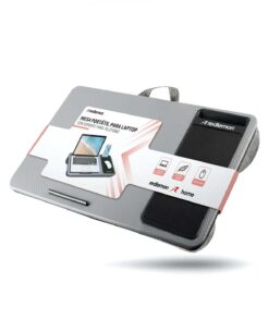 BASE PARA LAPTOP CON SOPORTE PARA CELULAR Y MOUSE PAD REDLEMON GRIS