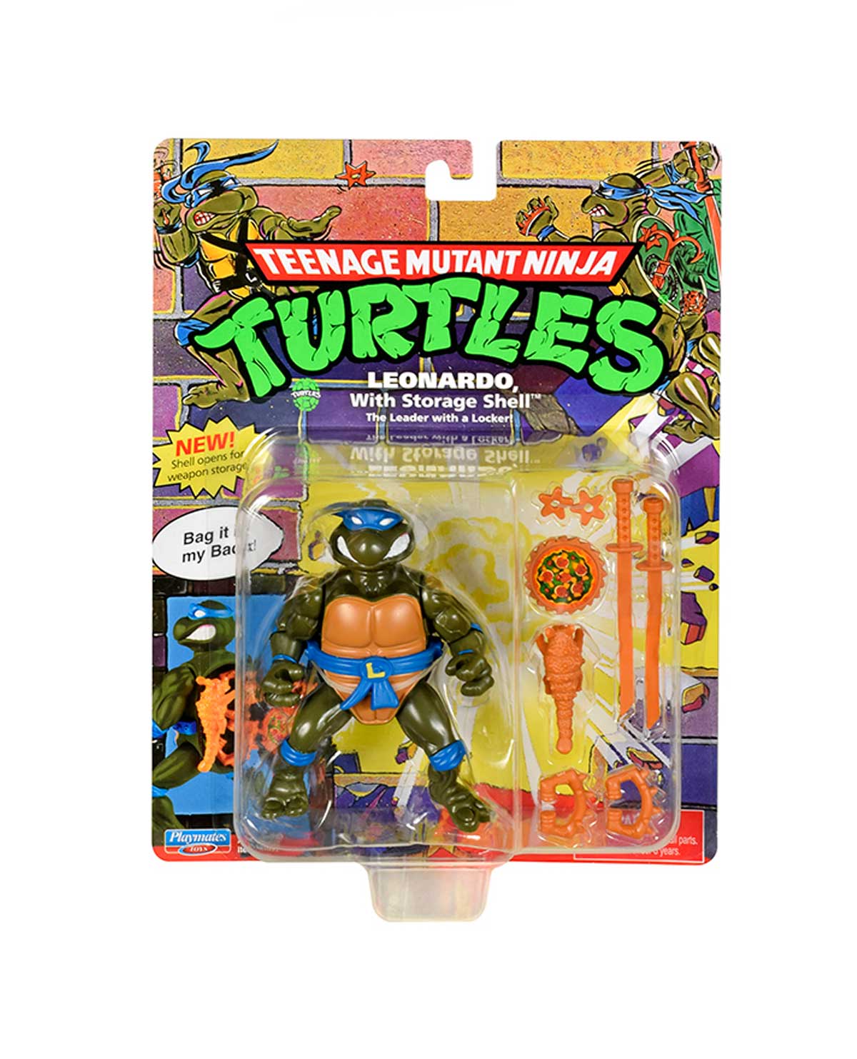 FIGURA DE ACCION BANDAI TMNT STORAGE SHELL LEONARDO - Image 3