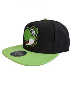 GORRA NEGRA MARIO BROS CARA YOSHI