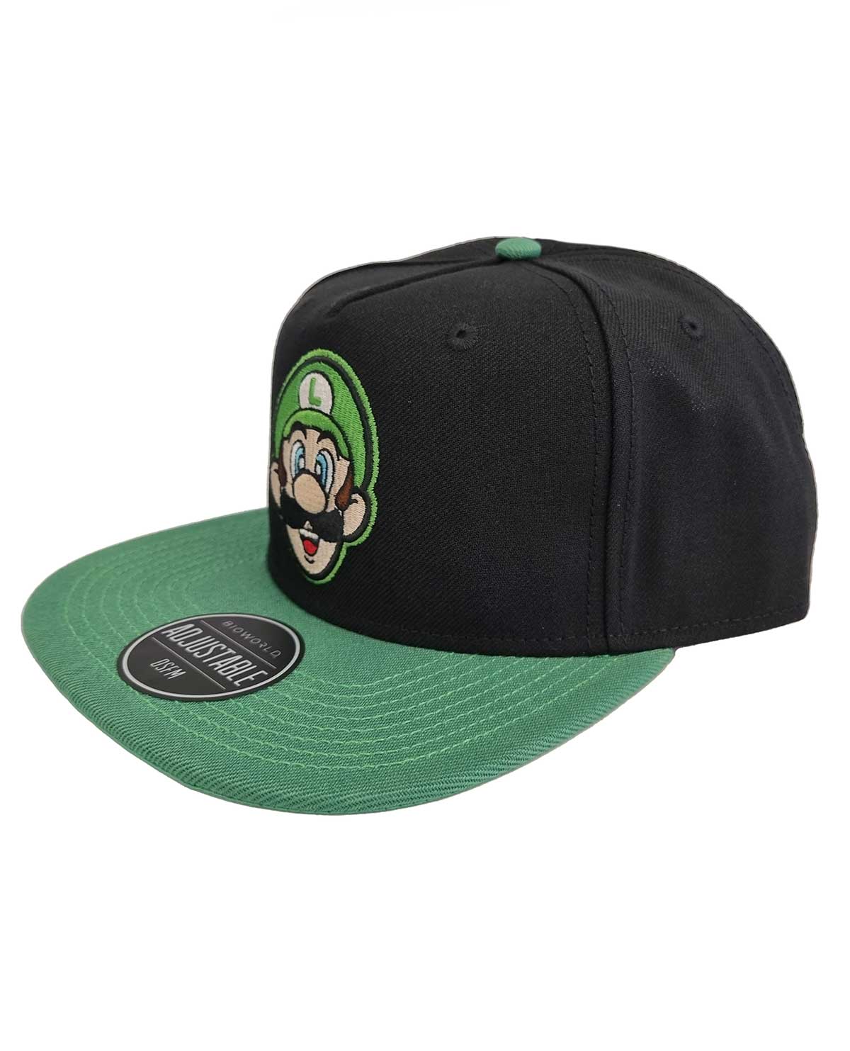 GORRA NEGRA MARIO BROS CARA LUIGI