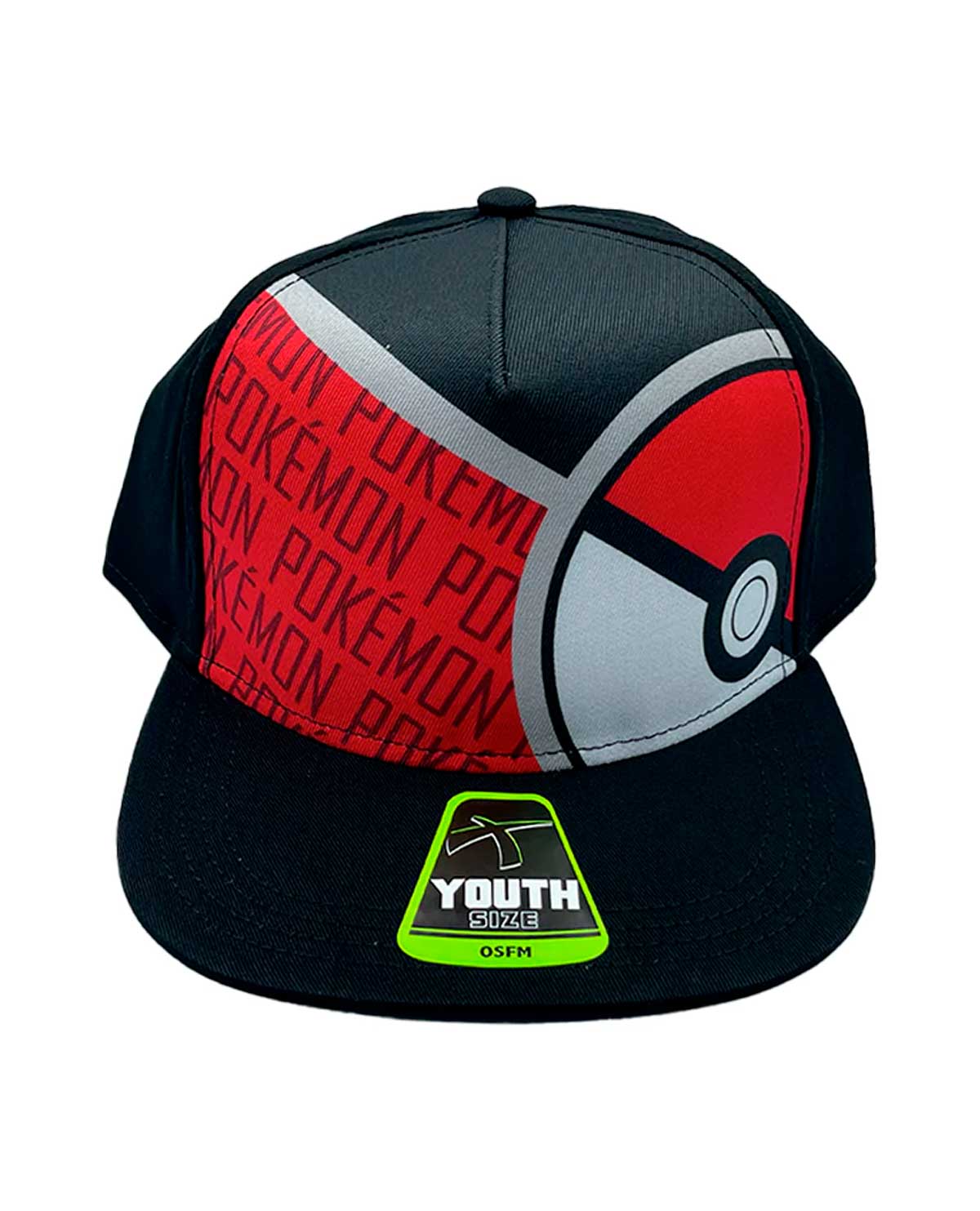 GORRA ROJA CON NEGRO POKEMON MEDIA POKEBOLA - Image 2