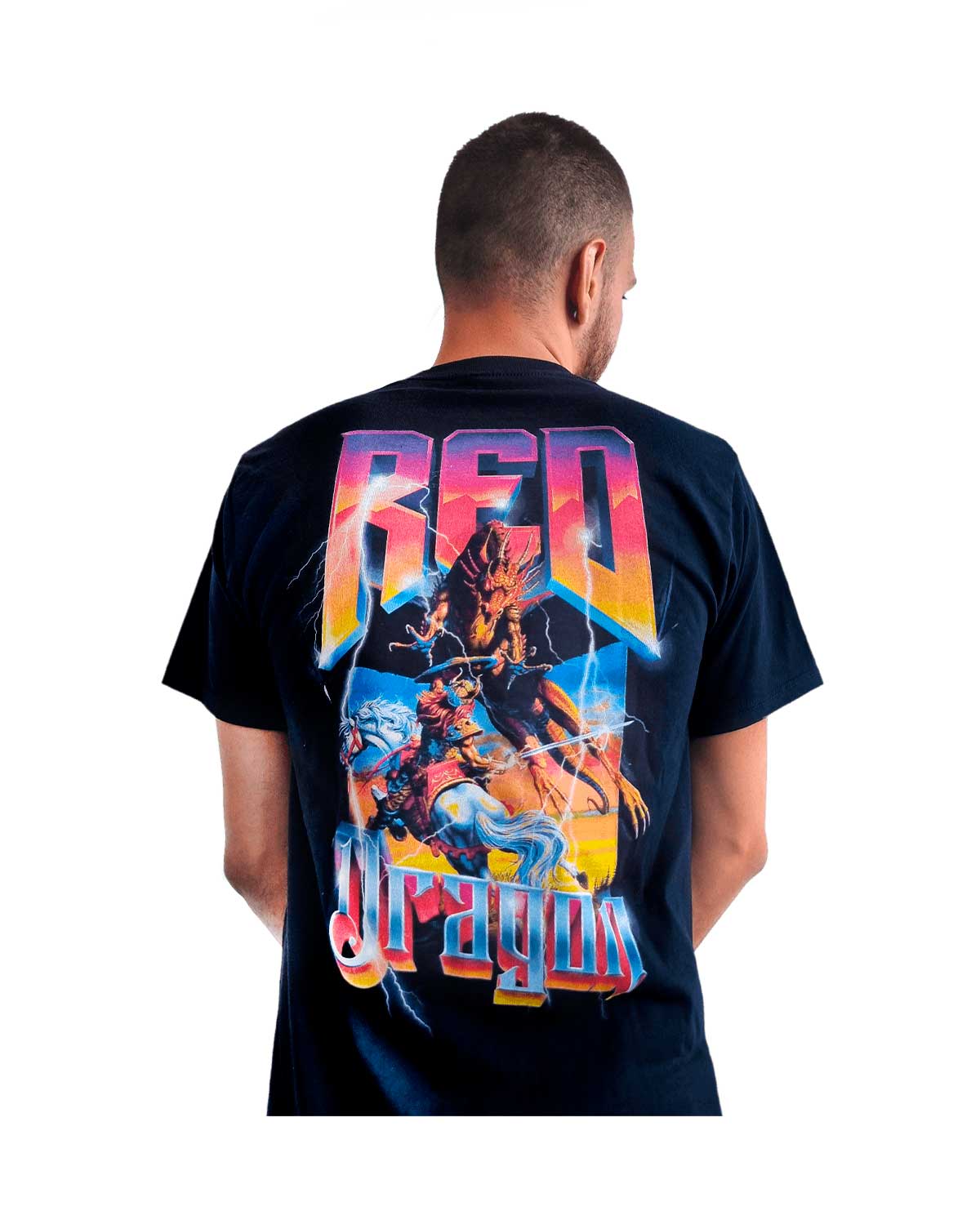 PLAYERA NEGRA DUNGEONS AND DRAGONS RED DRAGON CHICA - Image 4