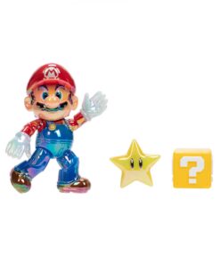 FIGURA NINTENDO 4 PULGADAS STAR POWER MARIO WITH STAR