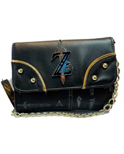 BOLSA NEGRA CON DORADO ZELDA
